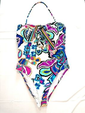 NWOT Trina Turk Mandalay Bandeau One-Piece Swimsuit